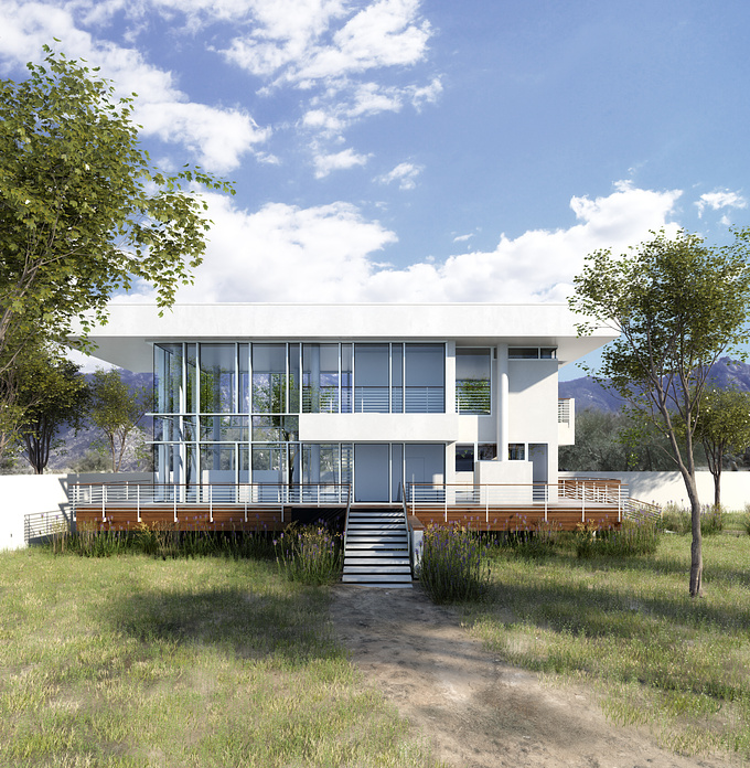 MARS
Exterior view for Island House Richard Meier Architects