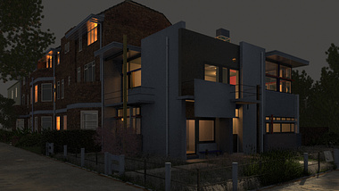 Rietveld Schroeder House / Night
