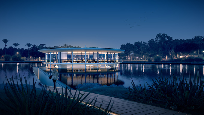 ZOA Studio - https://zoa3d.com/?utm_source=cgarchitect&utm_medium=cgarchitect_post
TEL AVIV, ISRAEL—60+ teams set forth to re-imagine the new Lake House Project in Tel Aviv, and Ella just came back to us that her team has received the 2nd prize in the design competition.

Jazz music can be enjoyed anywhere, but there's nothing like hearing it on the water surrounded by birds and distant lights. Robi led his first project with humility and care from the very first moment. We all knew the building has something special.