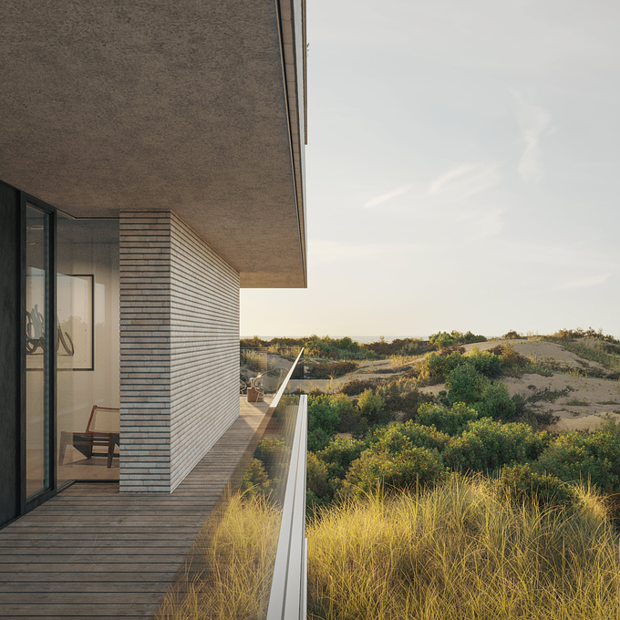 A new development project consists of 5 spacious apartments and 1 penthouse whit a 360° view terrace. A exceptional location on the coastline of belgium that provides a frontal dune and sea view. 