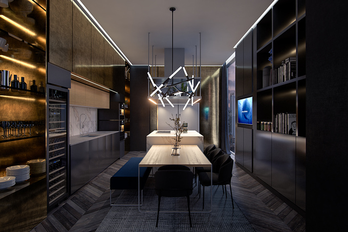 Pr1sma - http://www.pr1sma.co
Luxury Kitchen 3d rendering, private client in Bogotà, Colombia.
3ds MAX / Vray / Photoshop post