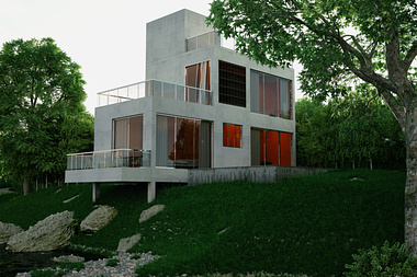 This is my first post of "house at river side"