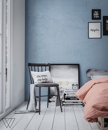 Blue-Wish Bedroom