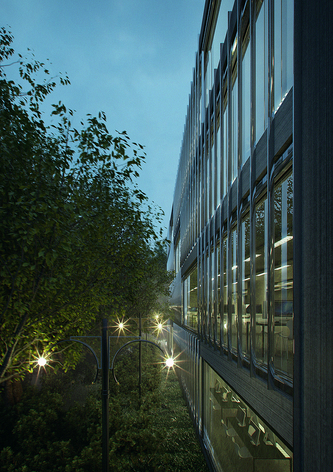 http://makonimation.com/
Behind an office building.

3ds Max, VRay, Nuke, Photoshop