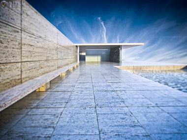 One Point Explosion of Barcelona Pavilion