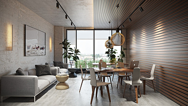 Living Room CG Image For A Splendid Design Project