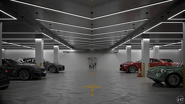 Contemporary garage