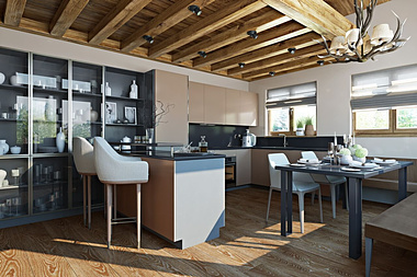 Interior Renders for Kitchen Project