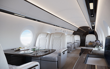  Private jet interior