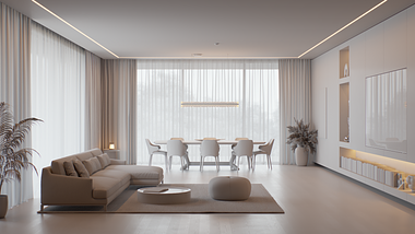 Living room design and visualization