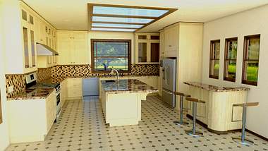 Kitchen Interior Render