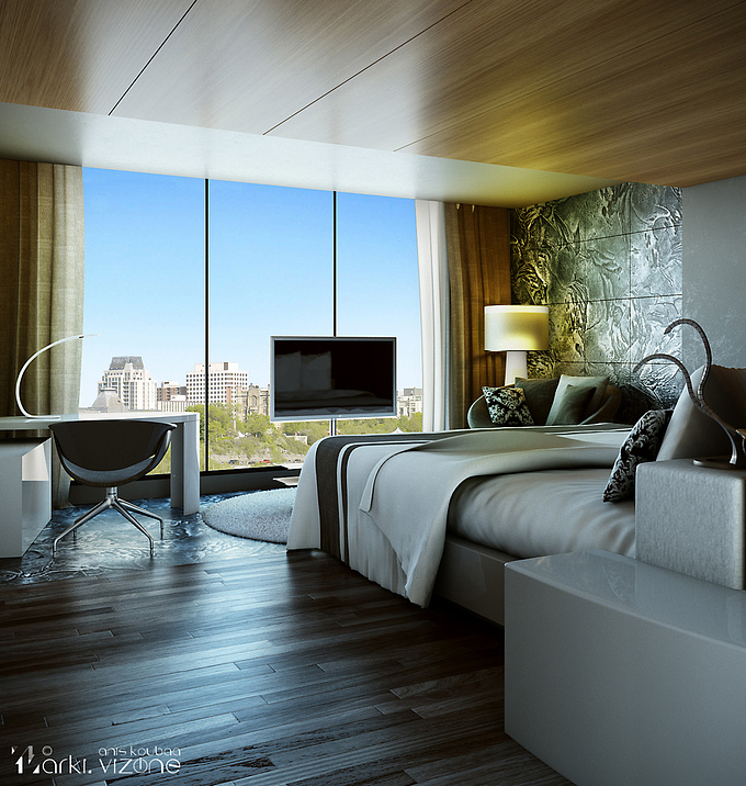 Hotel Room Concept by arki.vizone just for Portfolio