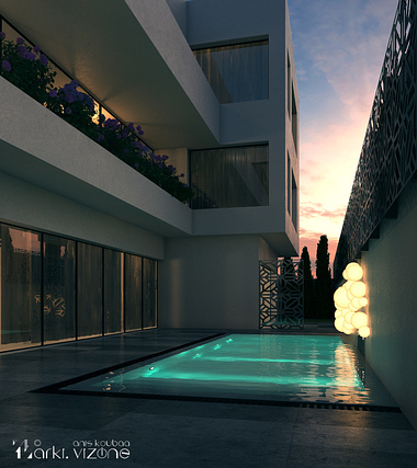 Villa Backyard Design in Tripolie