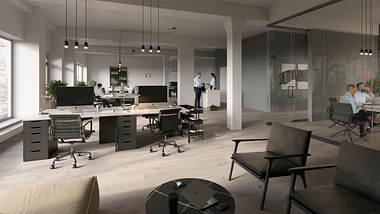 Interior Visualization: Office in Frankfurt am Main