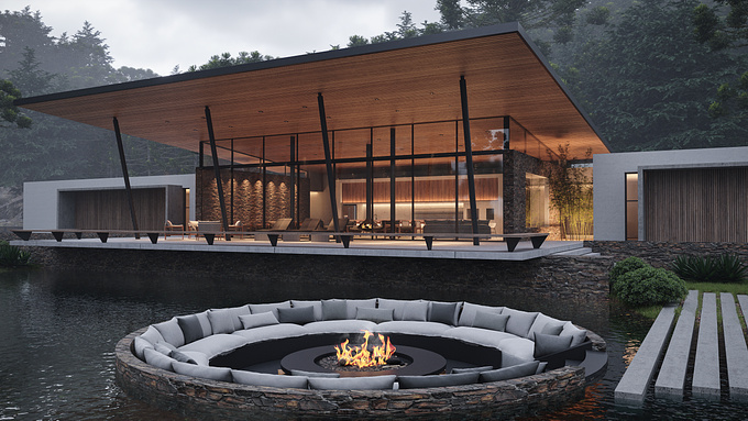 Architecture Design of a house placed in Santa Catarina Mountains, Brazil.
