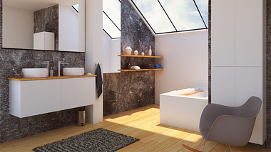 another bathroom style 3ds max 2015 vray 3.60.03..