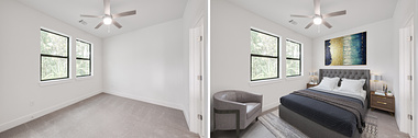 Before and After Virtual Staging