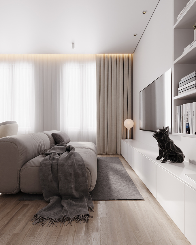 This image captures the essence of simplicity and sophistication in interior design. Soft white tones and the warm beauty of wood come together harmoniously to create a welcoming, minimalist space.

My adaptation of the scene available in the Oficina 3D Academy course with @anderalencar

3DS MAX | CORONA RENDERER

#architecture #interiordesign #3dsmax #coronarenderer #renderoftheday #archviz #minimalism