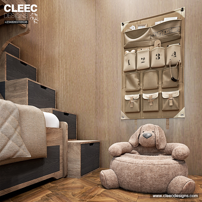 NCHE Tower
Three Bedroom Apartment | Children's Bedroom
Designed by Cleec Designs 
Rendered by Uchechukwu Okolie
Software - Revit Architecture + 3ds Max + Photoshop + Vray

www.cleecdesigns.com
