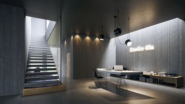 Interior Visualization, Design Hotel Tyrol.