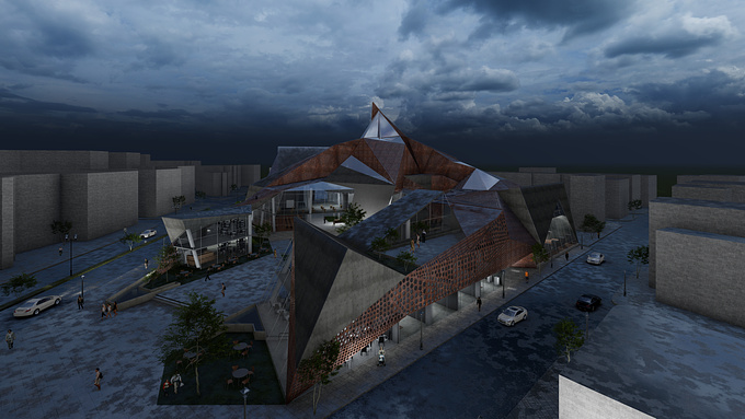 Armenian Cultural Center is a conceptual project in Burj Hammoud - Lebanon, i was responsible of the 3Ds visualisation, here is some pictures using lumion software before and after postproduction on photoshop. 
