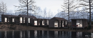 Prefab Housing in a Patagonic Lake