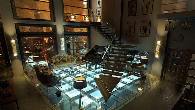 http://makonimation.com/portfolio/
Interior shot of a penthouse in New York

3ds Max, Vray, Nuke, Photoshop