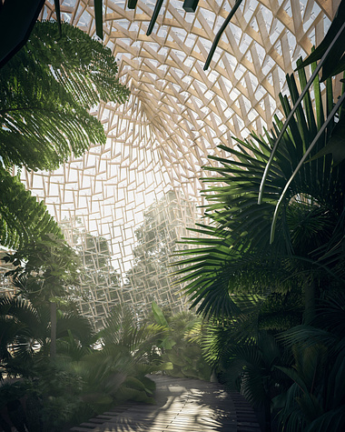 The palm house interiors