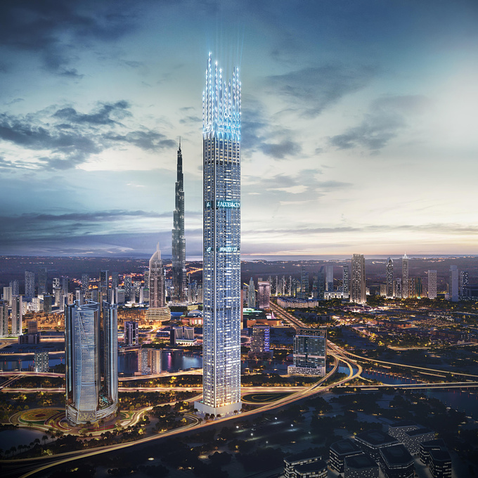 Burj Binghatti at Business Bay, Dubai is the world’s highest residential development offering luxury apartments by Binghatti Developers partners with Jacob & Co.