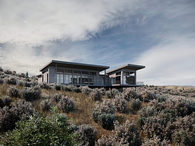 Top-Notch 3D Visualization for a Secluded House on the Prairie