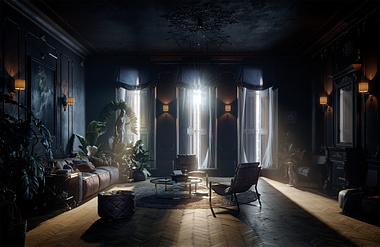 Parisian Dark Interior