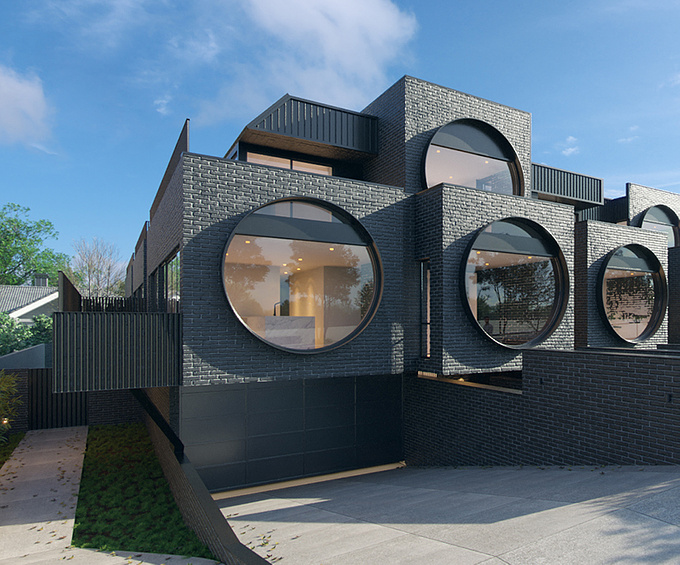 CGI Reconstruction of Cirqua Apartments by BKK Architects