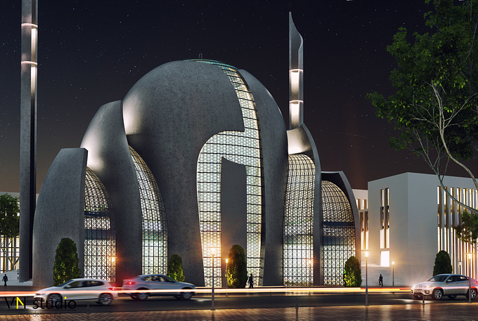 Germany mosque - http://www.studio-vn.com
3DMAX | VRAY | PS