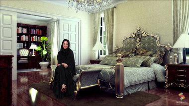 Interior Bedroom Shot from Saudi Based Project