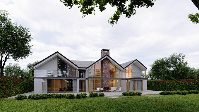 Holding simplicity with minimal ideas for family house on renoval exterior design.