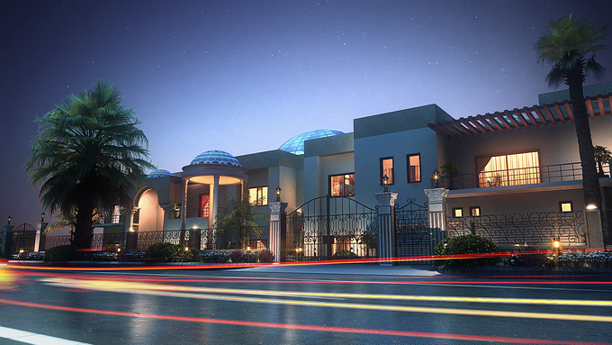 Iconstar Development
Night Render of Villa in Dubai