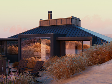 Sand house by Fuse Architects. Artwork