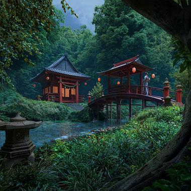 A temple in the forest