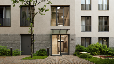 Exterior Visualization of Berlin Pankow - a New Residential Complex in the Heart of Berlin