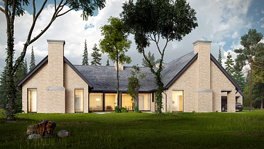 Architectural visualization of house