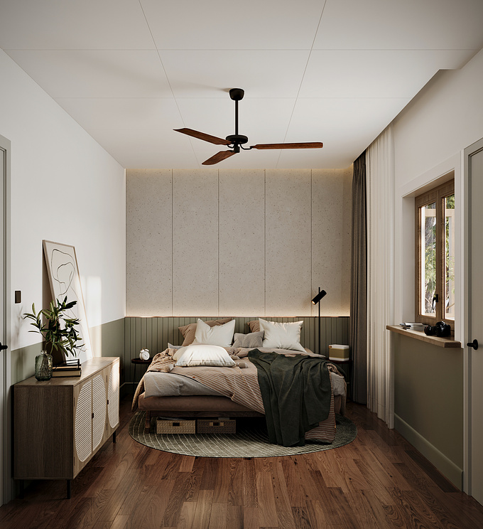 Bedroom visualization with 3DS Max - Chaos Corona.
-Landed Project in Singapore