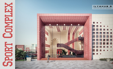 Concept design multifunctional sports complex in Dubai.