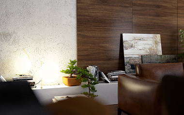 Living room interior design & visualization