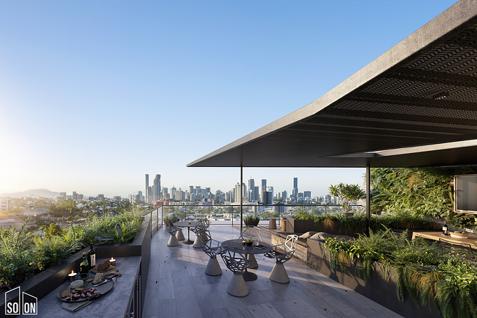 http://www.so-on.com.au/
We recently completed a set of images for a new project in Brisbane's Stones Corner.
This boutique development design by Ellivo Architects for developer Lantona features 60 apartments over 8 storeys with beautiful views to Brisbane City.