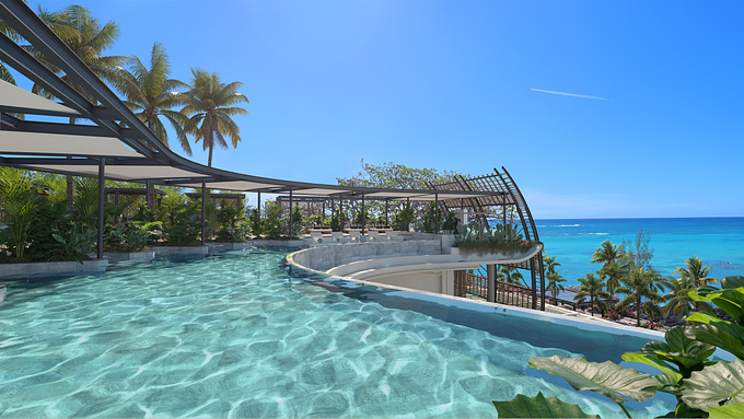 Marketing Renders for the innovatively elegant new LUX* Resort in Grand Baie, Mauritius. Opening 1st of December 2021.

Collaborated with multiple design consultants ensuring architectural, interior, lighting & landscaping design elements were accurately visualized to aid in all phases of the design process.

JFA Architects & Lighting
Kelly Hoppen Interiors London
Rob Cliff Lighting UK
Stephen Woodhams Landscape UK