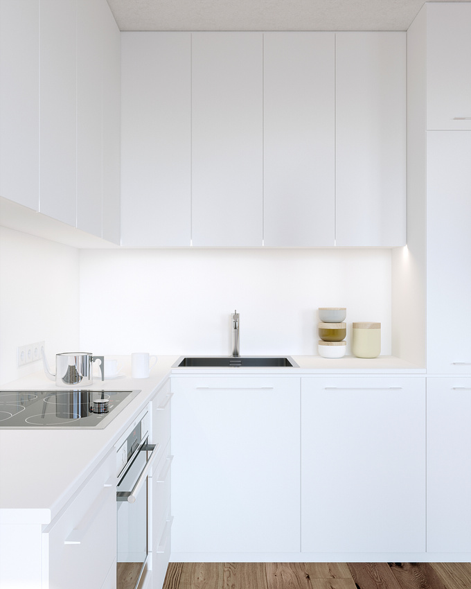 dotimages - http://www.dotimages.lt
Minimalist kitchen was designed for an apartment in Oslo