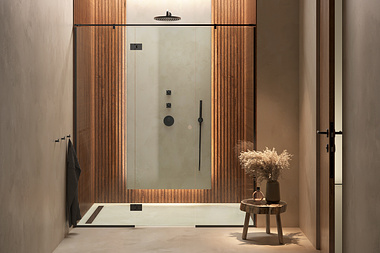 advertising visualization of a shower cabin