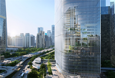 CBD core area office tower competition