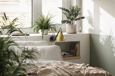 Relaxing Green Bedroom
