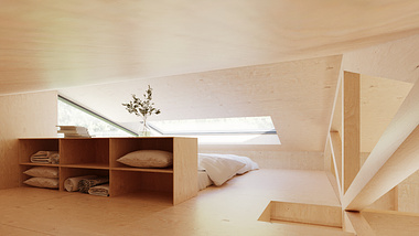 Cozy Cabin Interior Visualization
